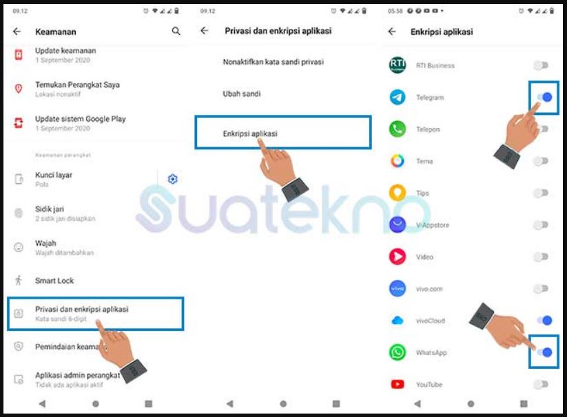 Cara Mengunci WA Dengan Sidik Jari