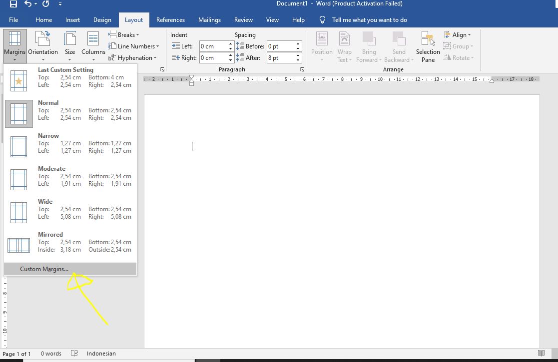 Cara Mengatur Kertas A4 Di Ms Word 5843